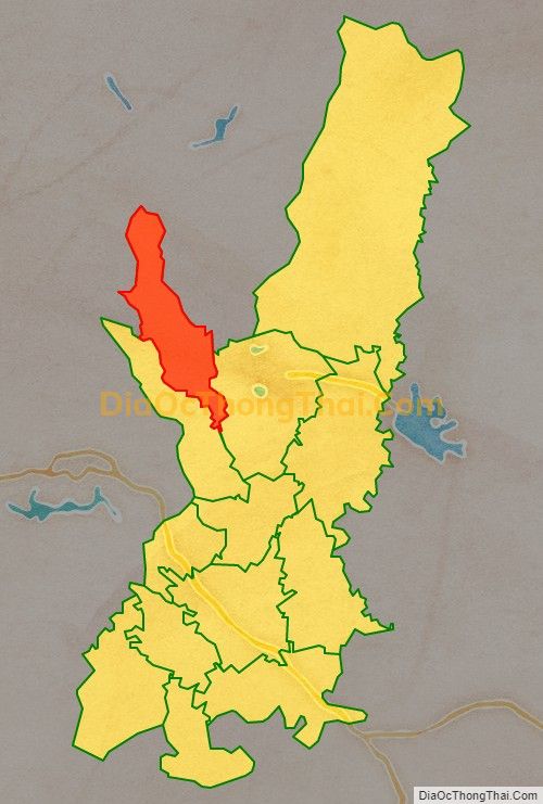 Bản đồ vị trí và địa giới hành chính Thị trấn Gia Khánh, huyện Bình Xuyên