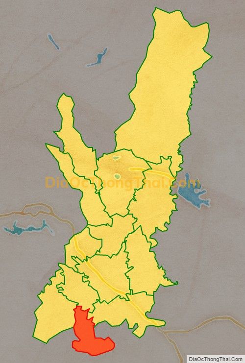 Bản đồ vị trí và địa giới hành chính Xã Phú Xuân, huyện Bình Xuyên