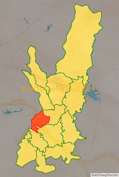 Bản đồ vị trí và địa giới hành chính Xã Quất Lưu, huyện Bình Xuyên