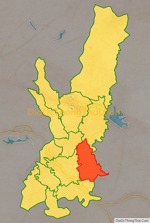 Bản đồ vị trí và địa giới hành chính Xã Sơn Lôi, huyện Bình Xuyên