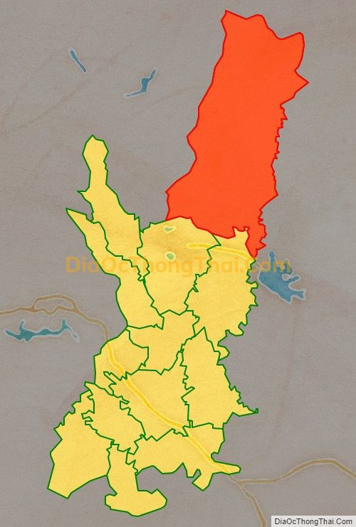 Bản đồ vị trí và địa giới hành chính Xã Trung Mỹ, huyện Bình Xuyên