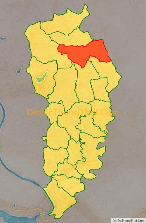 Bản đồ vị trí và địa giới hành chính Xã Bắc Bình, huyện Lập Thạch