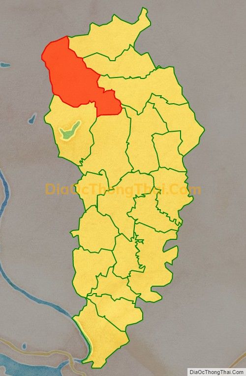 Bản đồ vị trí và địa giới hành chính Xã Ngọc Mỹ, huyện Lập Thạch