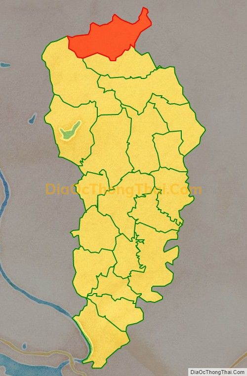 Bản đồ vị trí và địa giới hành chính Xã Quang Sơn, huyện Lập Thạch