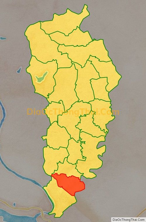 Bản đồ vị trí và địa giới hành chính Xã Triệu Đề, huyện Lập Thạch