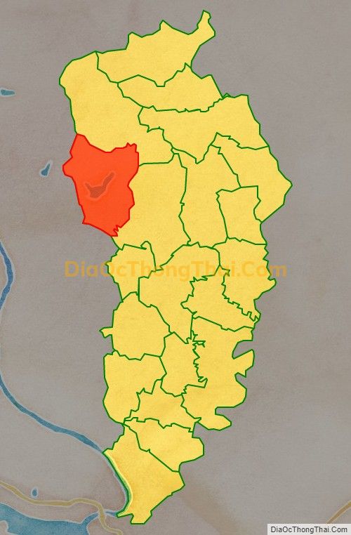 Bản đồ vị trí và địa giới hành chính Xã Vân Trục, huyện Lập Thạch