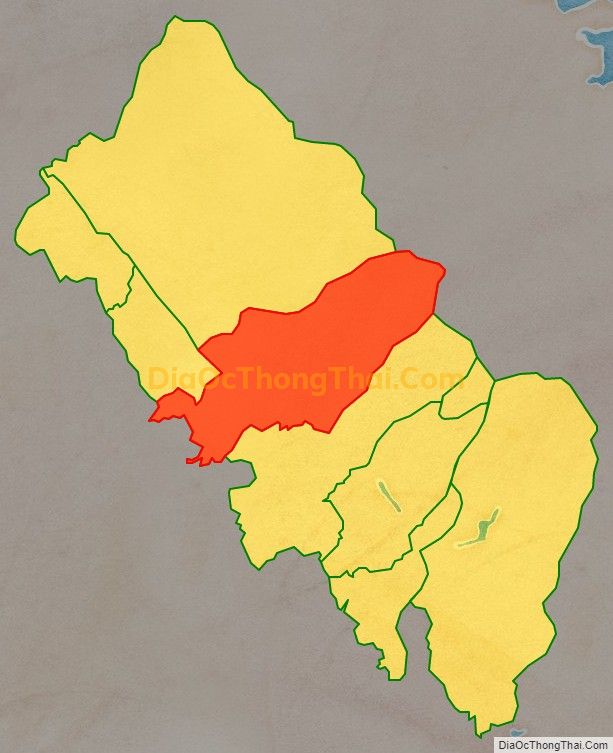 Bản đồ vị trí và địa giới hành chính Thị trấn Đại Đình, huyện Tam Đảo