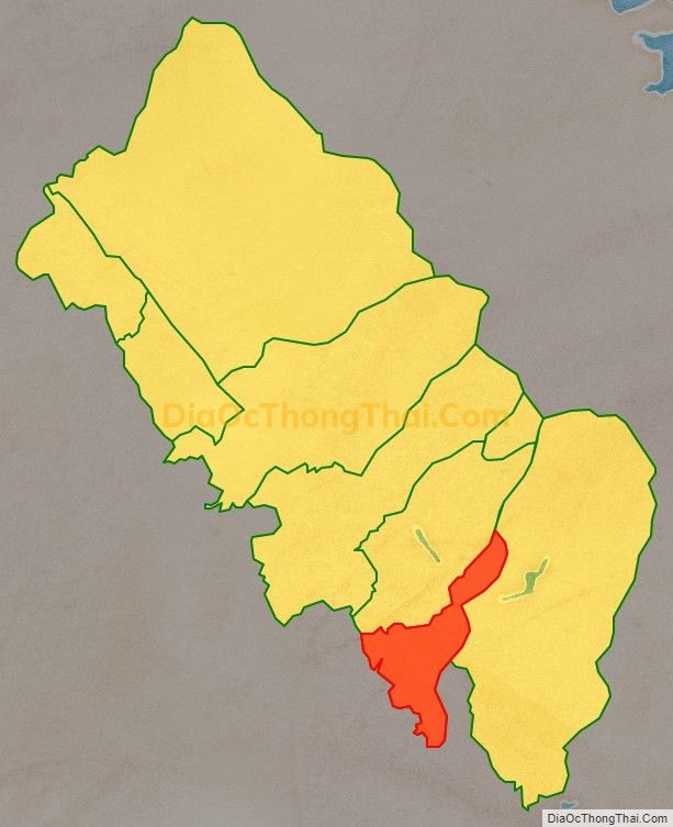 Bản đồ vị trí và địa giới hành chính Thị trấn Hợp Châu, huyện Tam Đảo