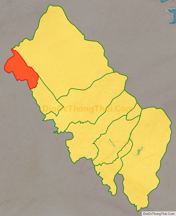 Bản đồ vị trí và địa giới hành chính Xã Yên Dương, huyện Tam Đảo