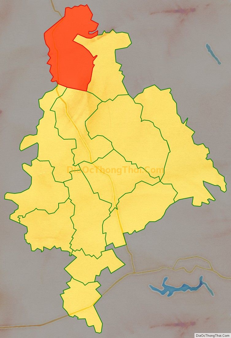 Bản đồ vị trí và địa giới hành chính Xã Đồng Tĩnh, huyện Tam Dương