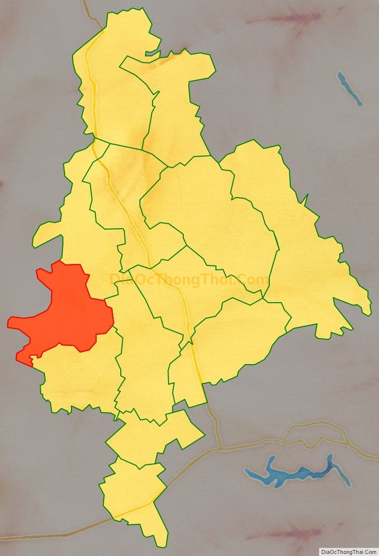 Bản đồ vị trí và địa giới hành chính Xã Hoàng Đan, huyện Tam Dương