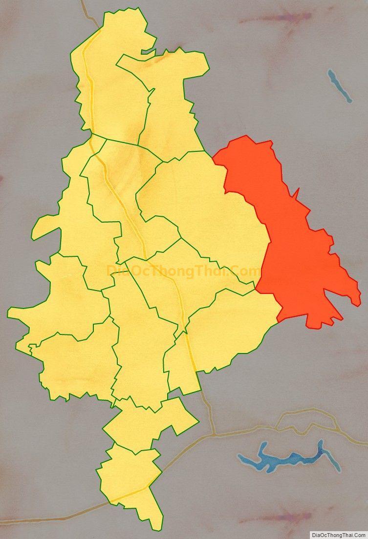 Bản đồ vị trí và địa giới hành chính Xã Kim Long, huyện Tam Dương
