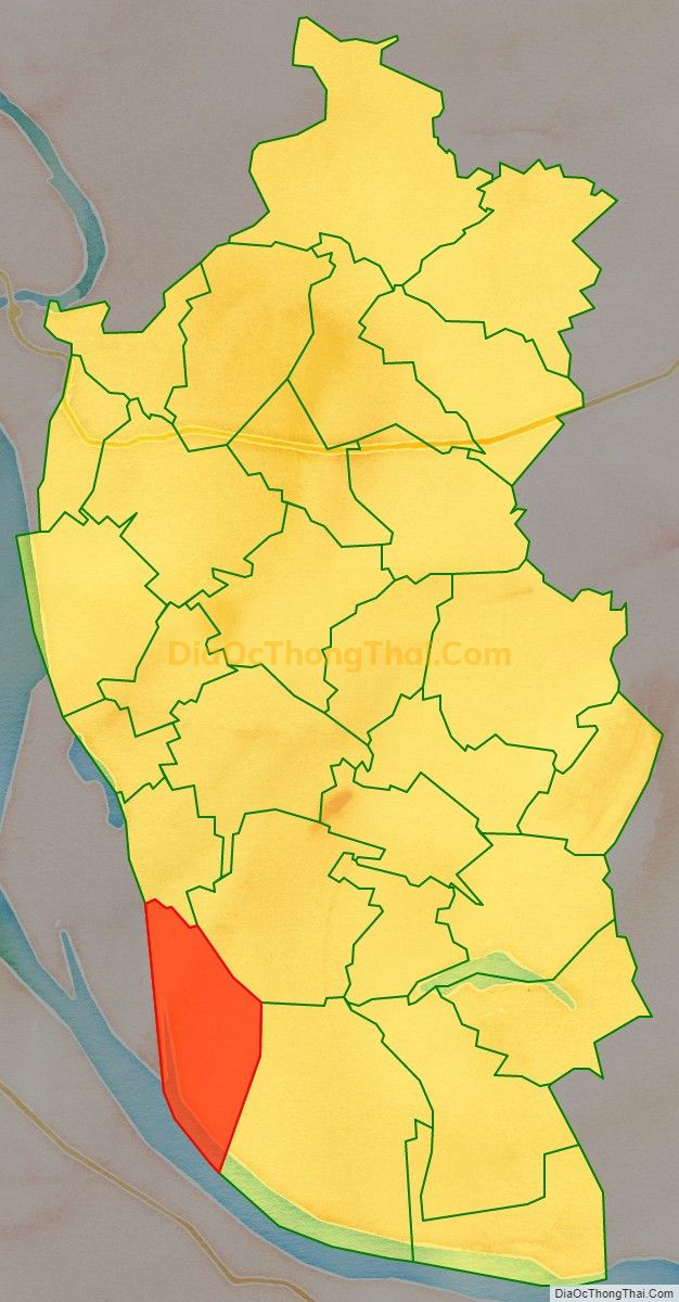 Bản đồ vị trí và địa giới hành chính Xã An Tường, huyện Vĩnh Tường