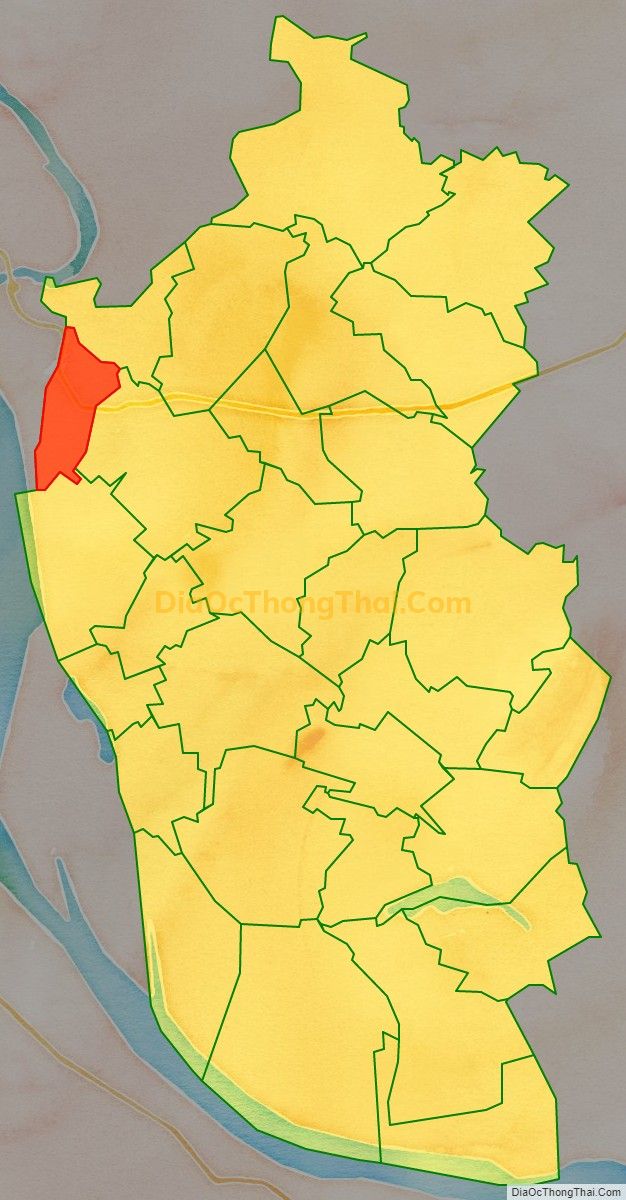 Bản đồ vị trí và địa giới hành chính Xã Bồ Sao, huyện Vĩnh Tường