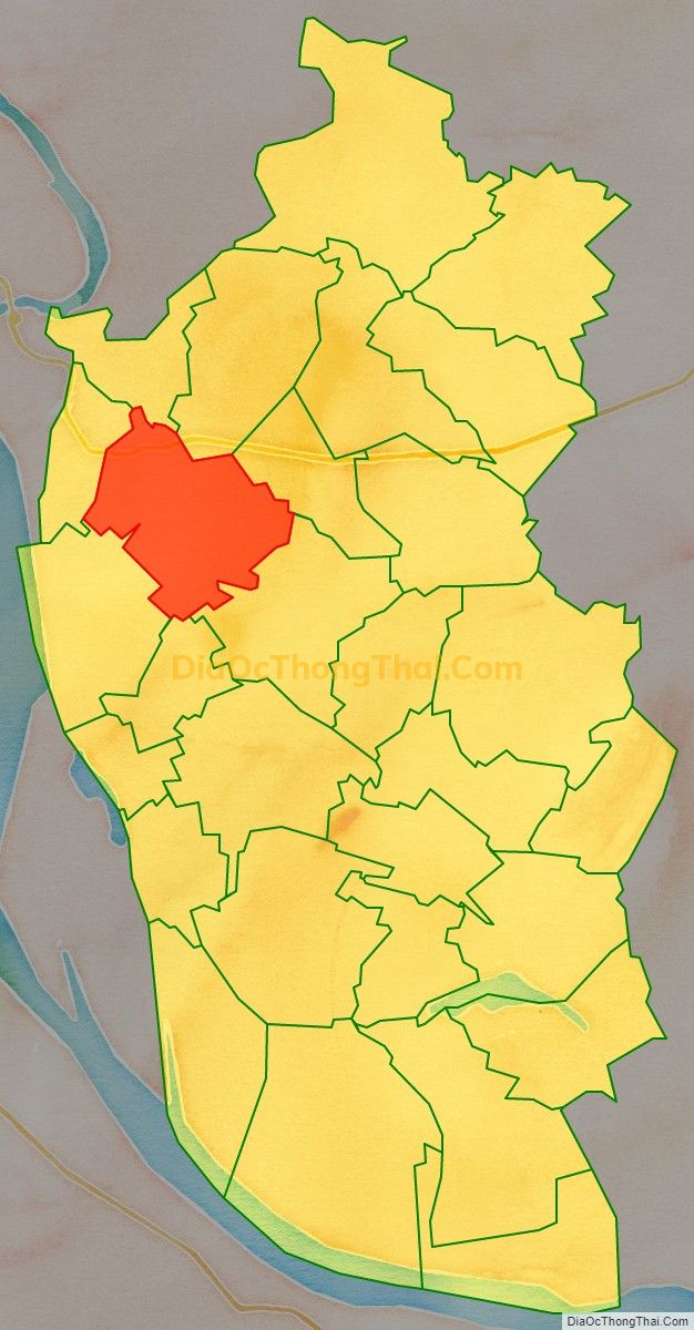 Bản đồ vị trí và địa giới hành chính Xã Lũng Hòa, huyện Vĩnh Tường