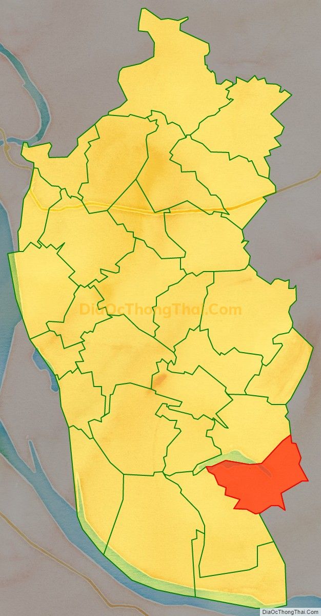 Bản đồ vị trí và địa giới hành chính Xã Ngũ Kiên, huyện Vĩnh Tường