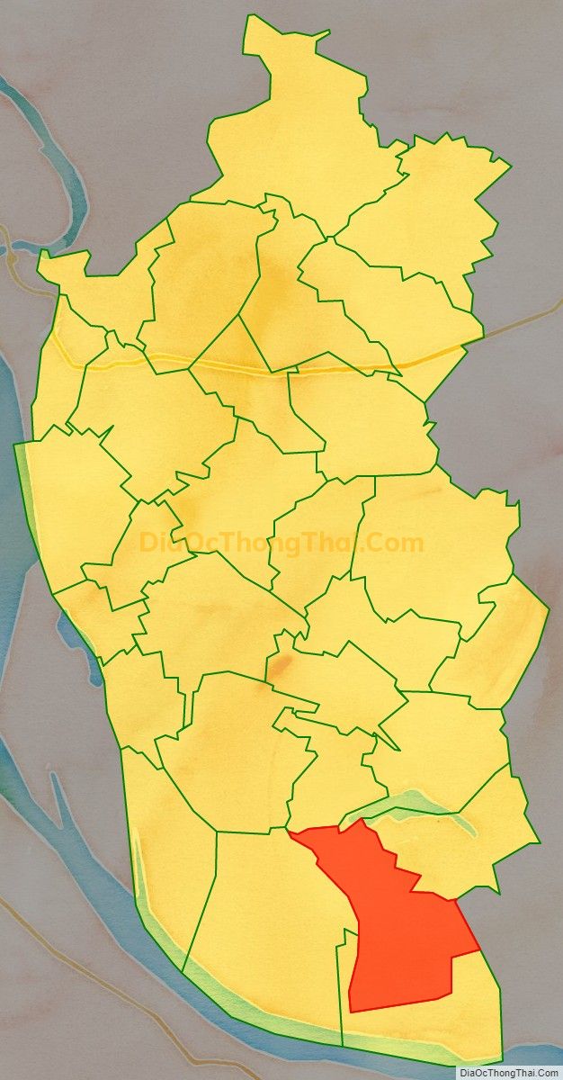 Bản đồ vị trí và địa giới hành chính Xã Phú Đa, huyện Vĩnh Tường