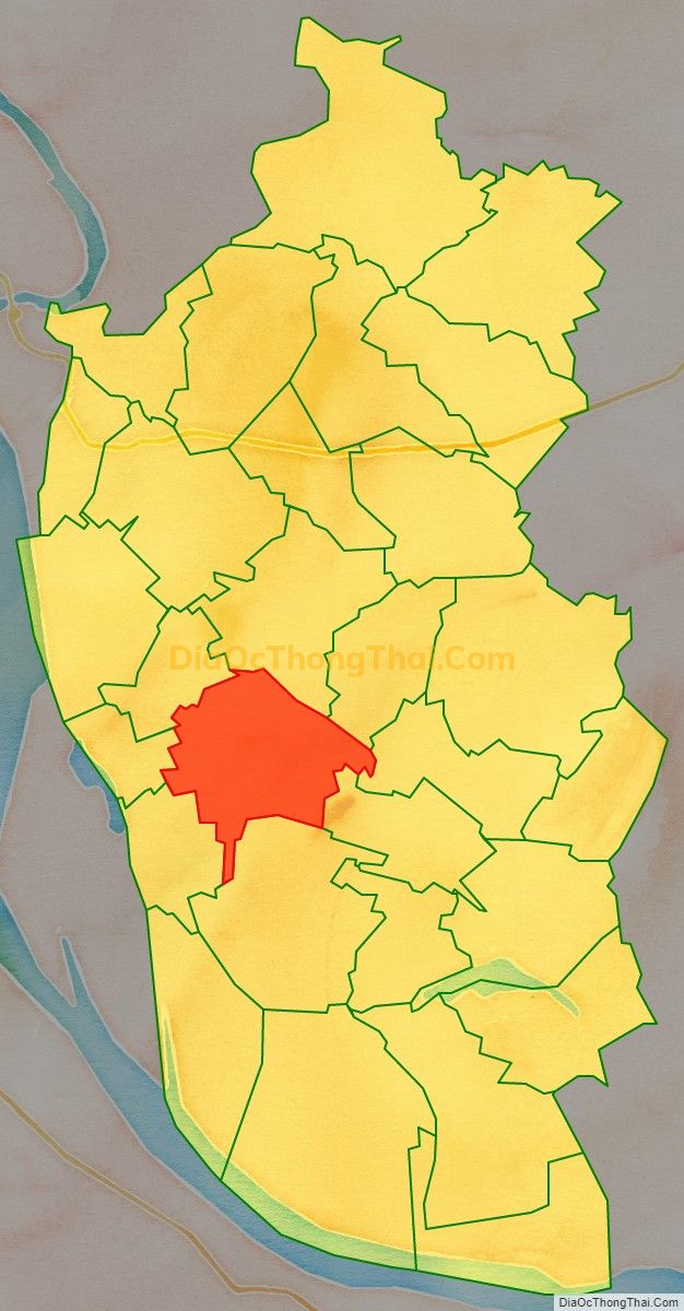 Bản đồ vị trí và địa giới hành chính Xã Thượng Trưng, huyện Vĩnh Tường