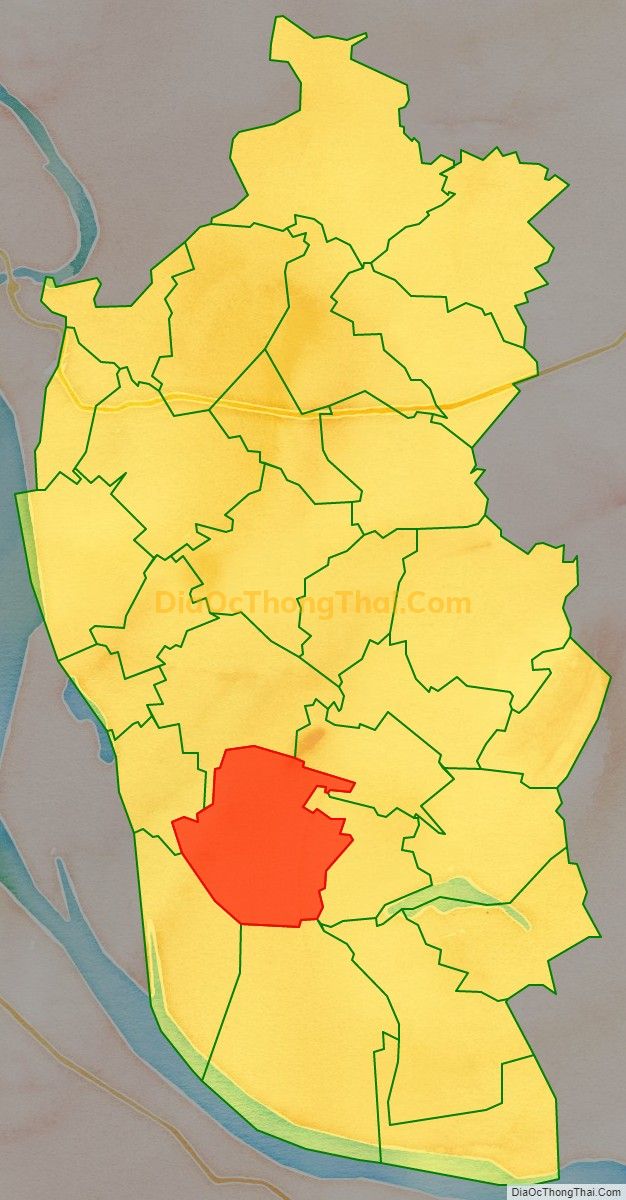 Bản đồ vị trí và địa giới hành chính Xã Tuân Chính, huyện Vĩnh Tường