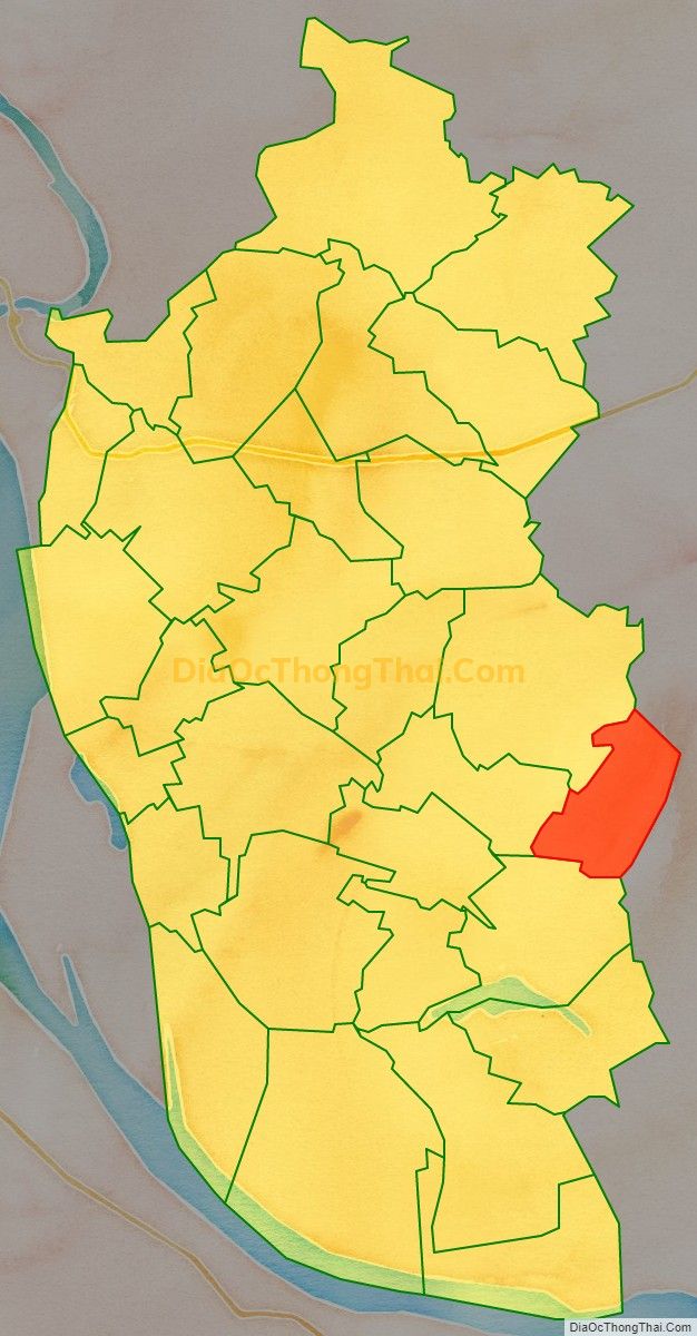 Bản đồ vị trí và địa giới hành chính Xã Vân Xuân, huyện Vĩnh Tường