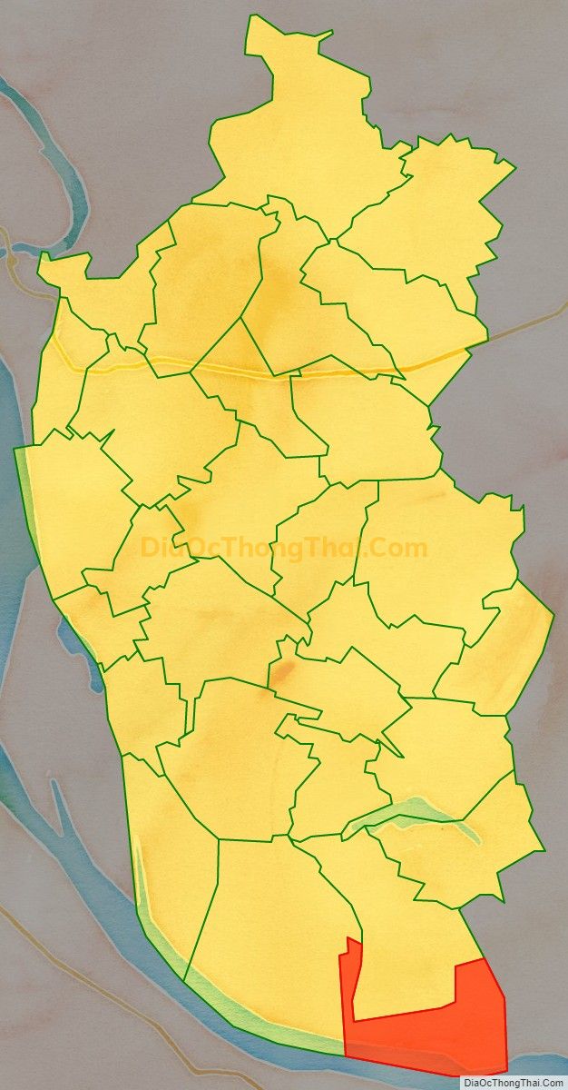 Bản đồ vị trí và địa giới hành chính Xã Vĩnh Ninh, huyện Vĩnh Tường