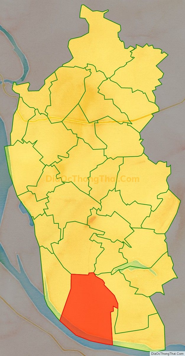 Bản đồ vị trí và địa giới hành chính Xã Vĩnh Thịnh, huyện Vĩnh Tường