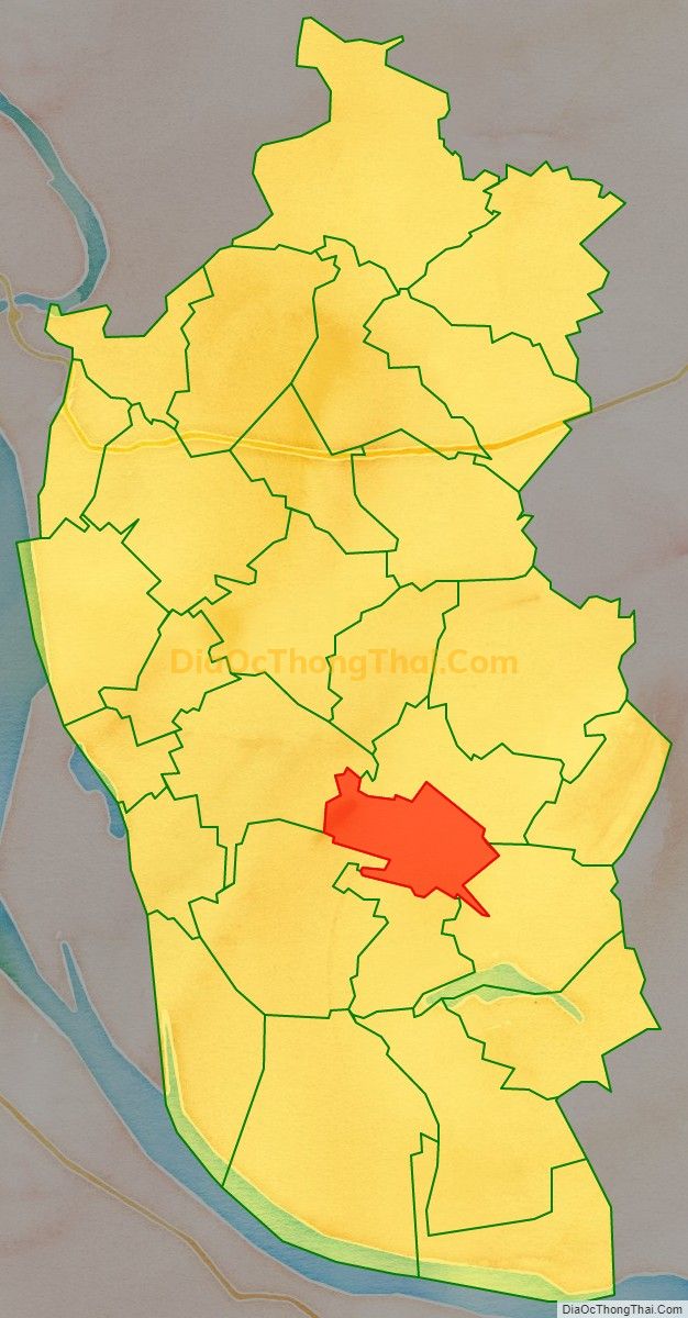 Bản đồ vị trí và địa giới hành chính Thị trấn Vĩnh Tường, huyện Vĩnh Tường