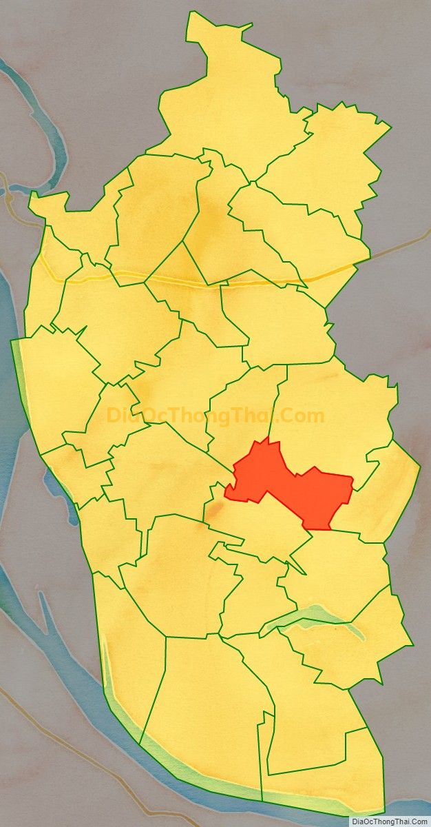 Bản đồ vị trí và địa giới hành chính Xã Vũ Di, huyện Vĩnh Tường