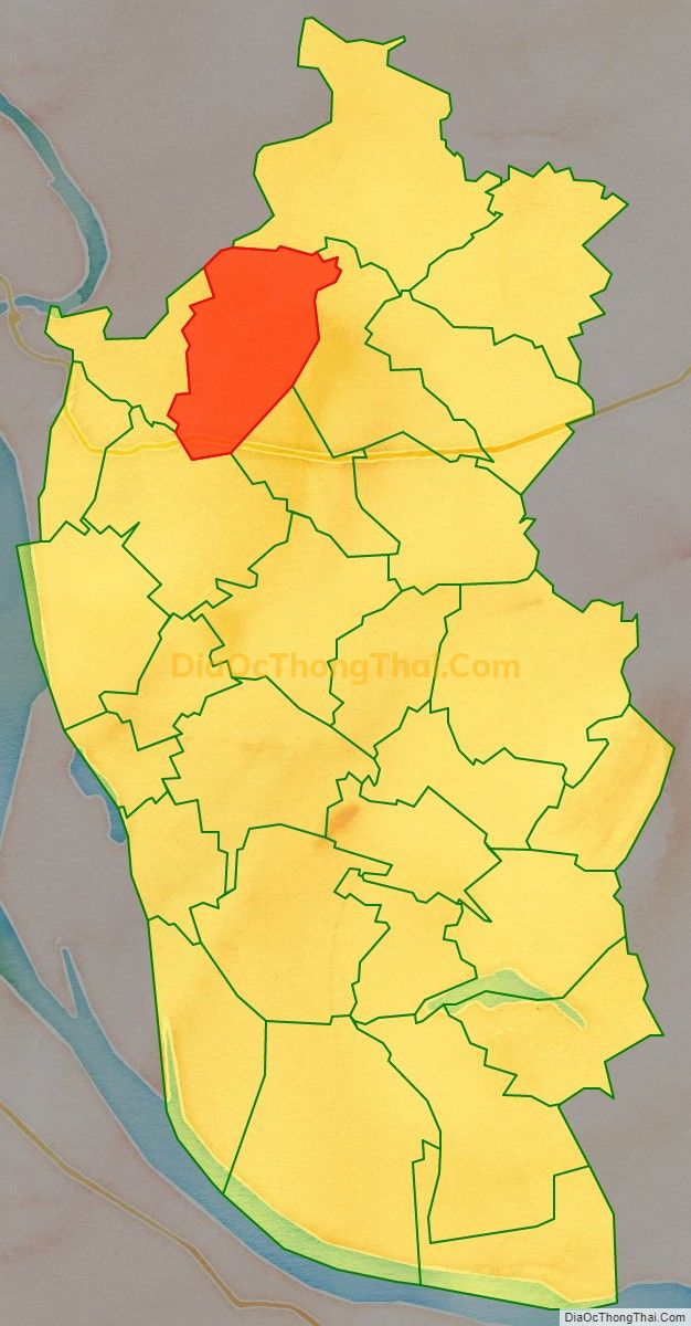Bản đồ vị trí và địa giới hành chính Xã Yên Lập, huyện Vĩnh Tường