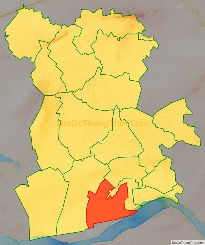 Bản đồ vị trí và địa giới hành chính Xã Hồng Châu, huyện Yên Lạc