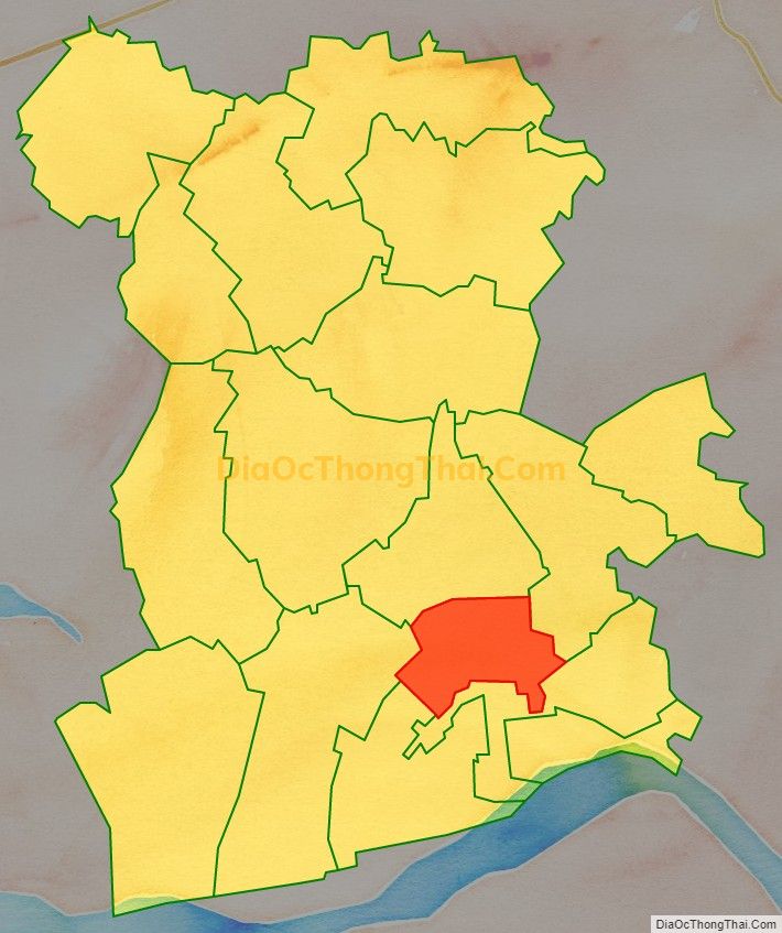 Bản đồ vị trí và địa giới hành chính Xã Hồng Phương, huyện Yên Lạc