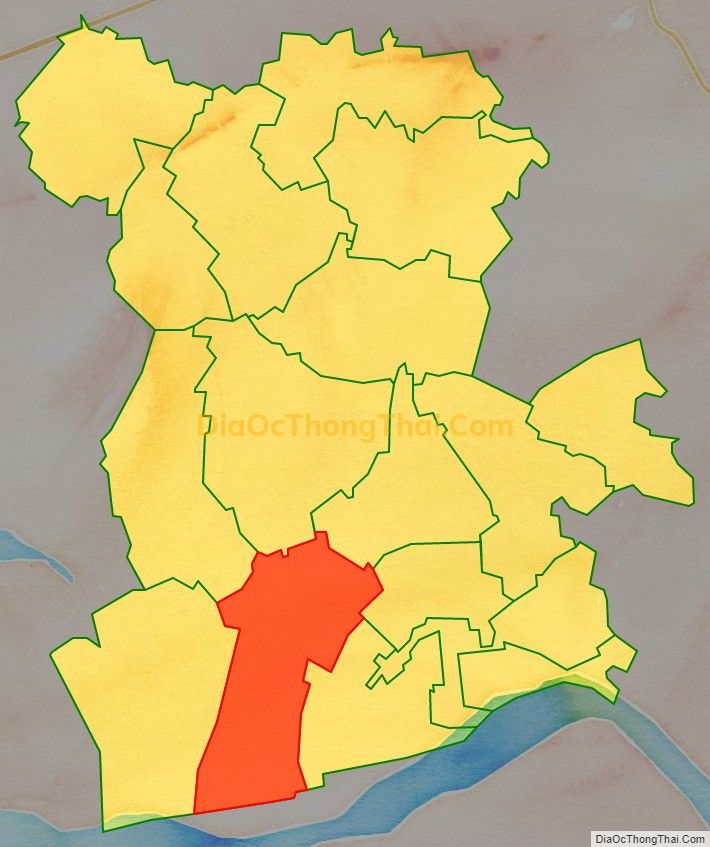 Bản đồ vị trí và địa giới hành chính Xã Liên Châu, huyện Yên Lạc
