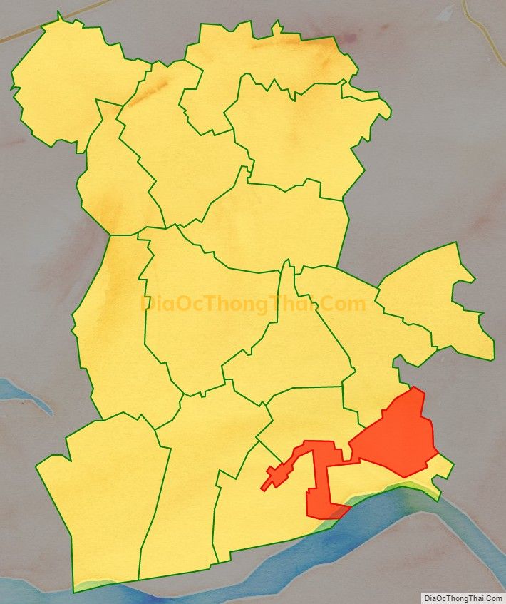 Bản đồ vị trí và địa giới hành chính Xã Trung Kiên, huyện Yên Lạc