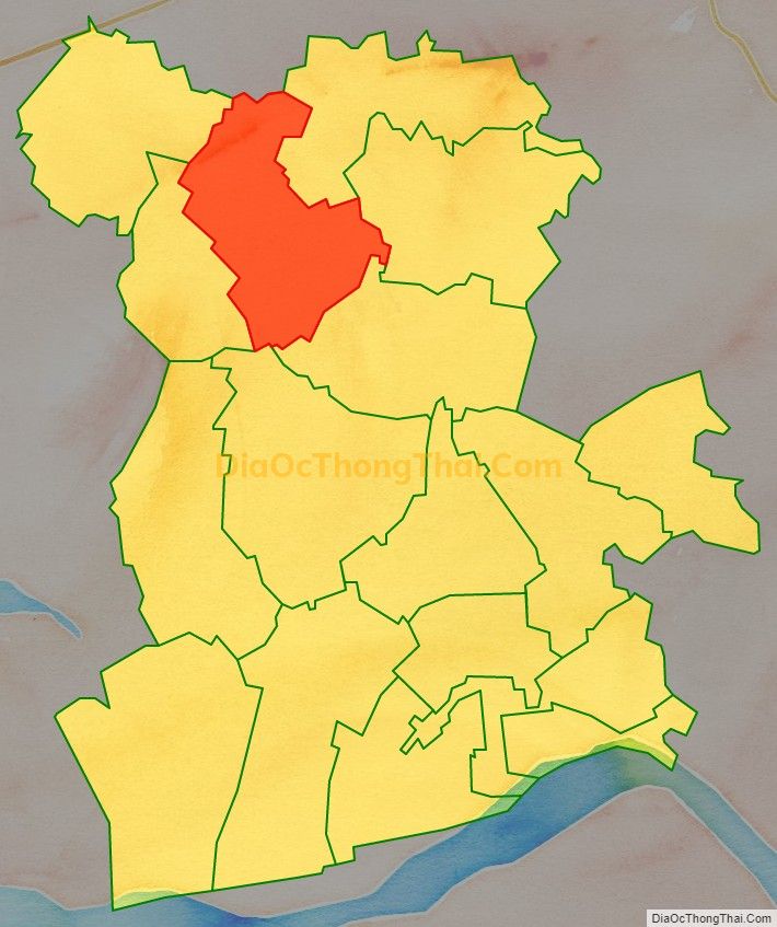 Bản đồ vị trí và địa giới hành chính Xã Trung Nguyên, huyện Yên Lạc