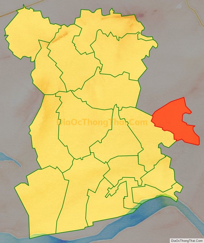 Bản đồ vị trí và địa giới hành chính Xã Văn Tiến, huyện Yên Lạc