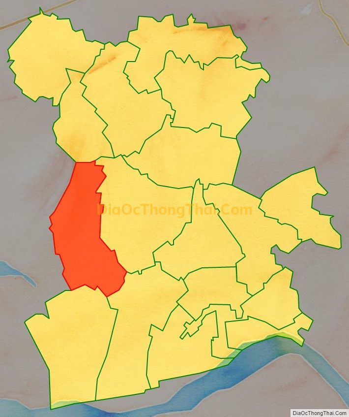 Bản đồ vị trí và địa giới hành chính Xã Yên Đồng, huyện Yên Lạc