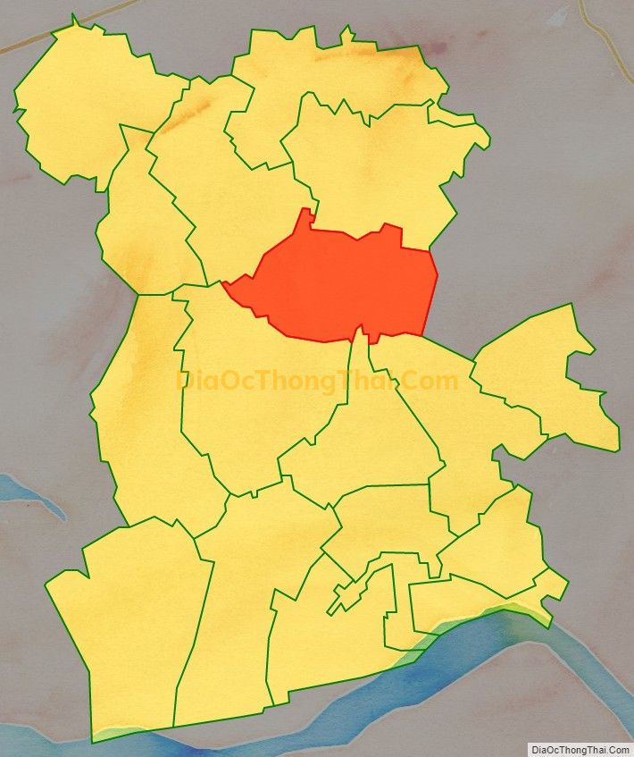 Bản đồ vị trí và địa giới hành chính Thị trấn Yên Lạc, huyện Yên Lạc