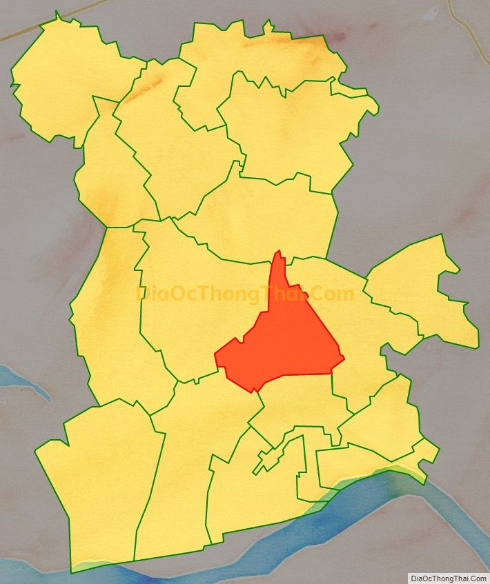 Bản đồ vị trí và địa giới hành chính Xã Yên Phương, huyện Yên Lạc