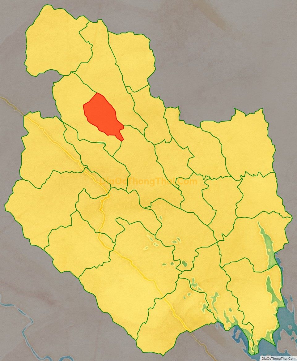 Bản đồ vị trí và địa giới hành chính Xã Khai Trung, huyện Lục Yên
