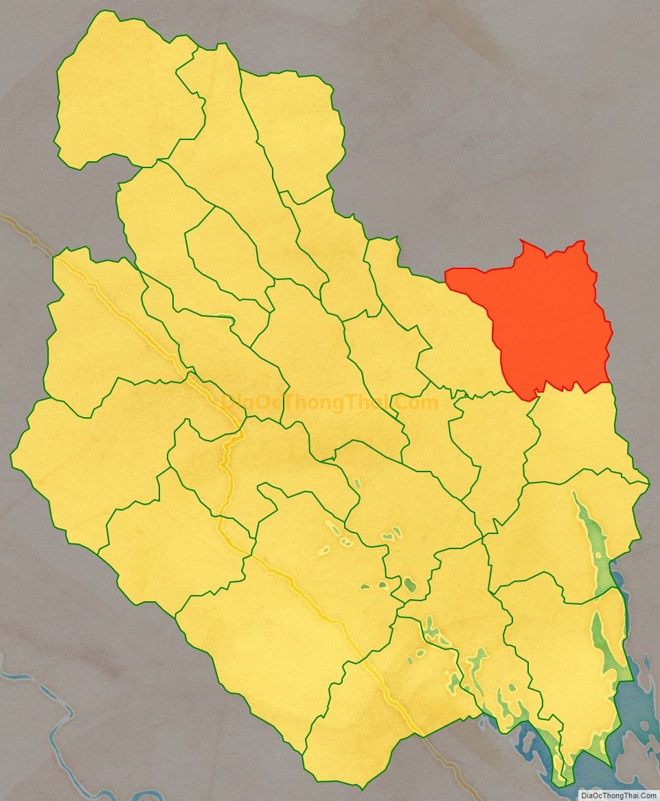 Bản đồ vị trí và địa giới hành chính Xã Mường Lai, huyện Lục Yên