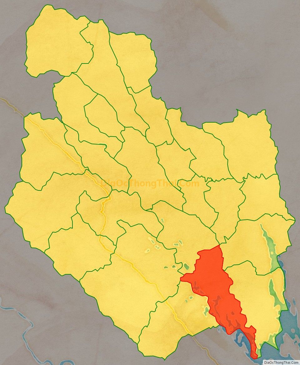 Bản đồ vị trí và địa giới hành chính Xã Phan Thanh, huyện Lục Yên