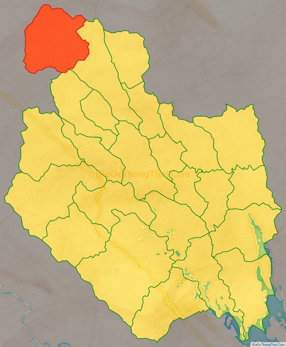 Bản đồ vị trí và địa giới hành chính Xã Tân Phượng, huyện Lục Yên