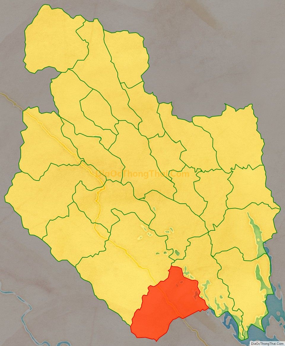 Bản đồ vị trí và địa giới hành chính Xã Trung Tâm, huyện Lục Yên