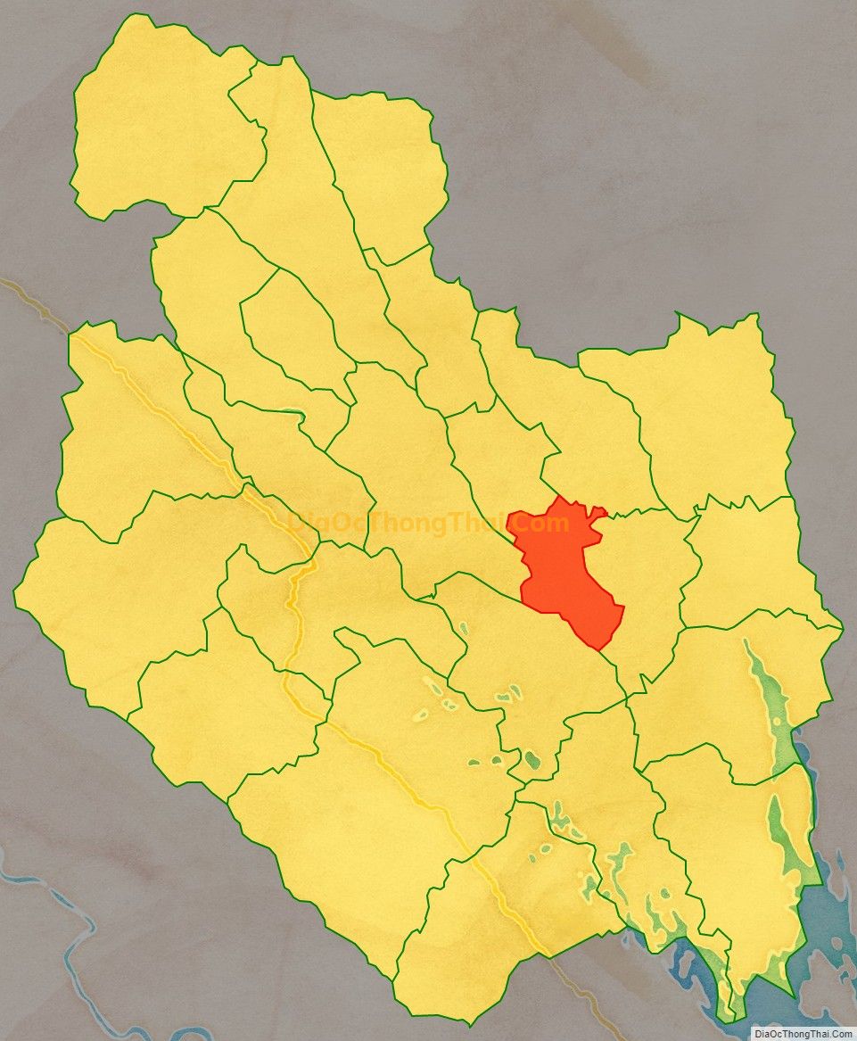 Bản đồ vị trí và địa giới hành chính Thị trấn Yên Thế, huyện Lục Yên