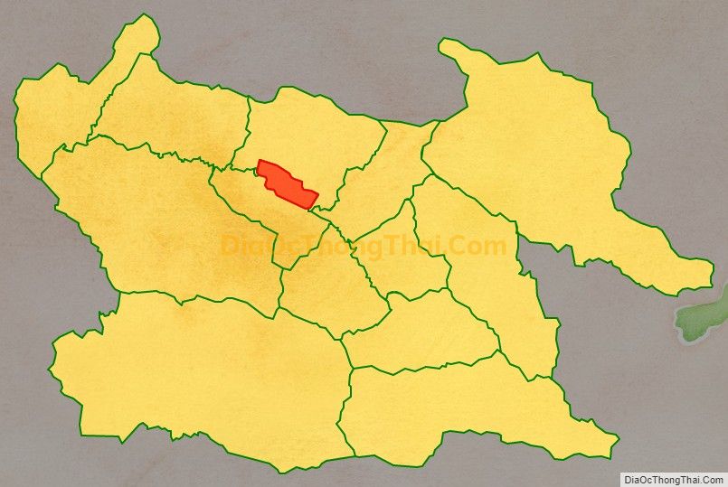 Bản đồ vị trí và địa giới hành chính Thị trấn Mù Cang Chải, huyện Mù Cang Chải