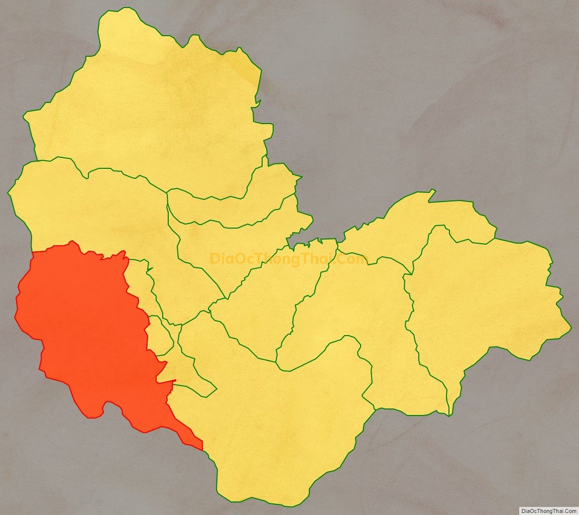 Bản đồ vị trí và địa giới hành chính Xã Bản Công, huyện Trạm Tấu