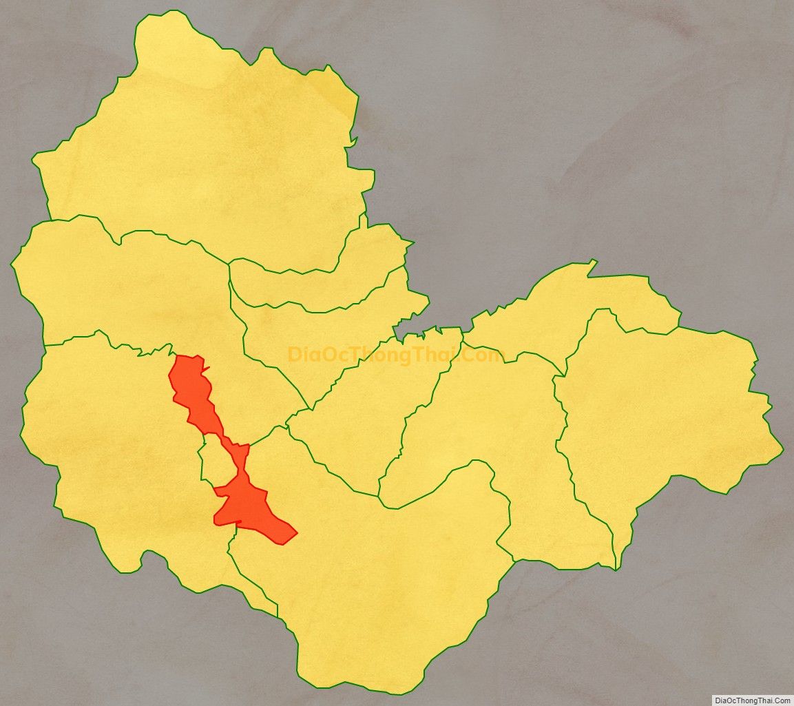 Bản đồ vị trí và địa giới hành chính Xã Hát Lừu, huyện Trạm Tấu
