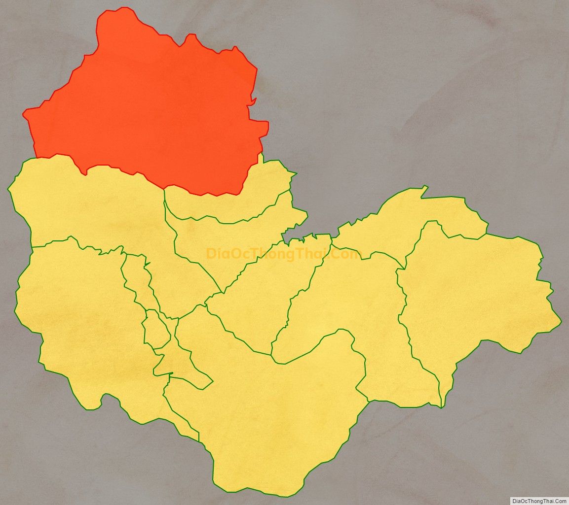 Bản đồ vị trí và địa giới hành chính Xã Túc Đán, huyện Trạm Tấu