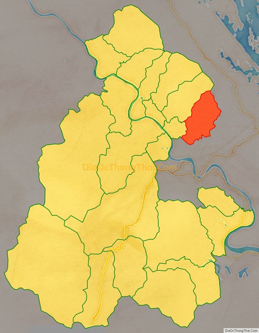 Bản đồ vị trí và địa giới hành chính Xã Cường Thịnh, huyện Trấn Yên