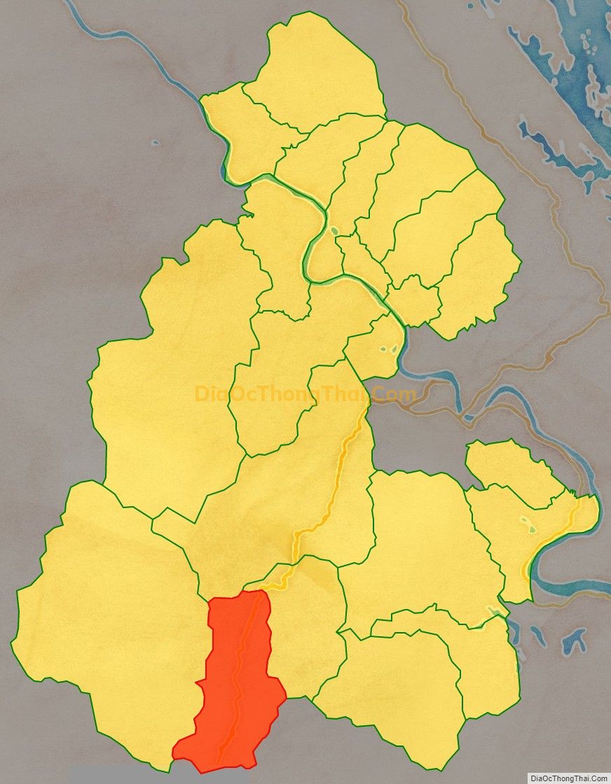 Bản đồ vị trí và địa giới hành chính Xã Hưng Khánh, huyện Trấn Yên